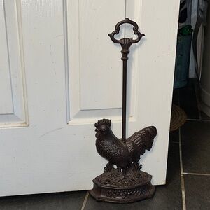 Cast Iron Rooster Door Stop
